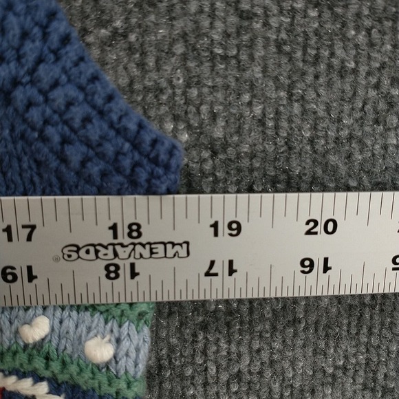 Portraits by Northern Isles Women's Sweater Vest Blue Small Sleeveless Hand Knit - Picture 11 of 11